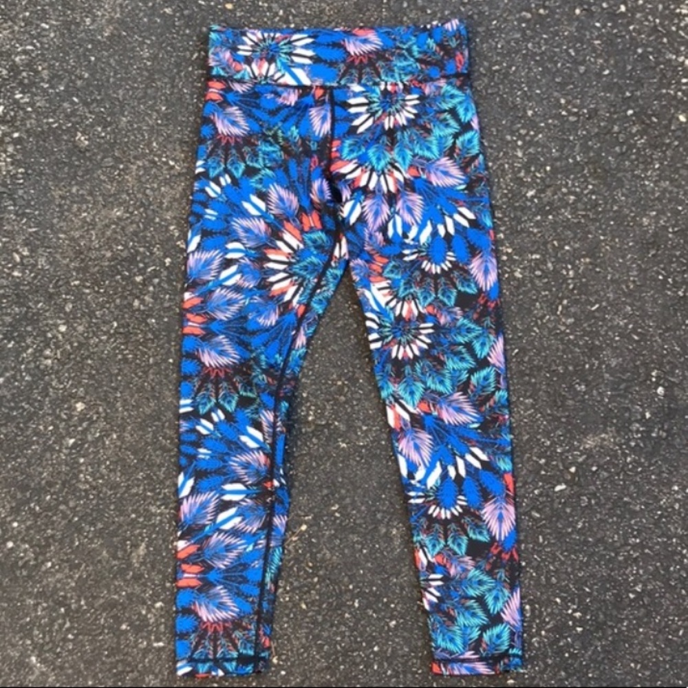 MinkPink Move Blue Athletic Leggings Pants -Small